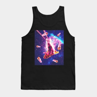 Outer Space Taco Cat - Rainbow Laser Eyes, Burrito Tank Top